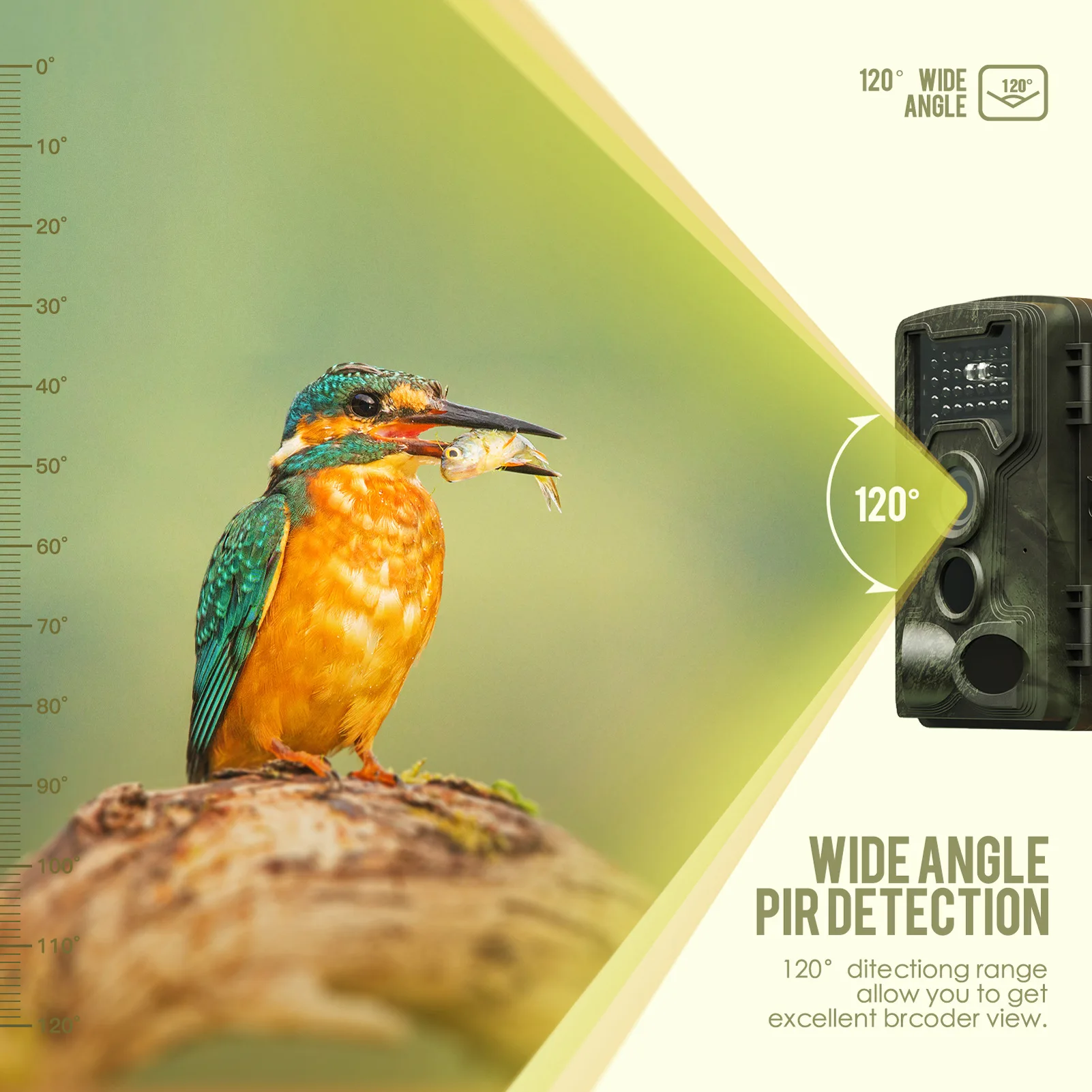 Outdoor Hunting Camera Wifi - Jagd-Hinterkameras 58 MP 2,7 K mit