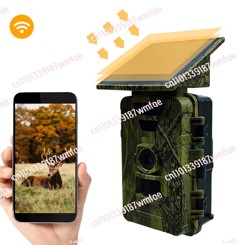 Outdoor Hunting Camera Wifi - Wildtier-Jagdkamera Solar-Wildkamera 8K 60MP WLAN Wildtier-Jagdkamera