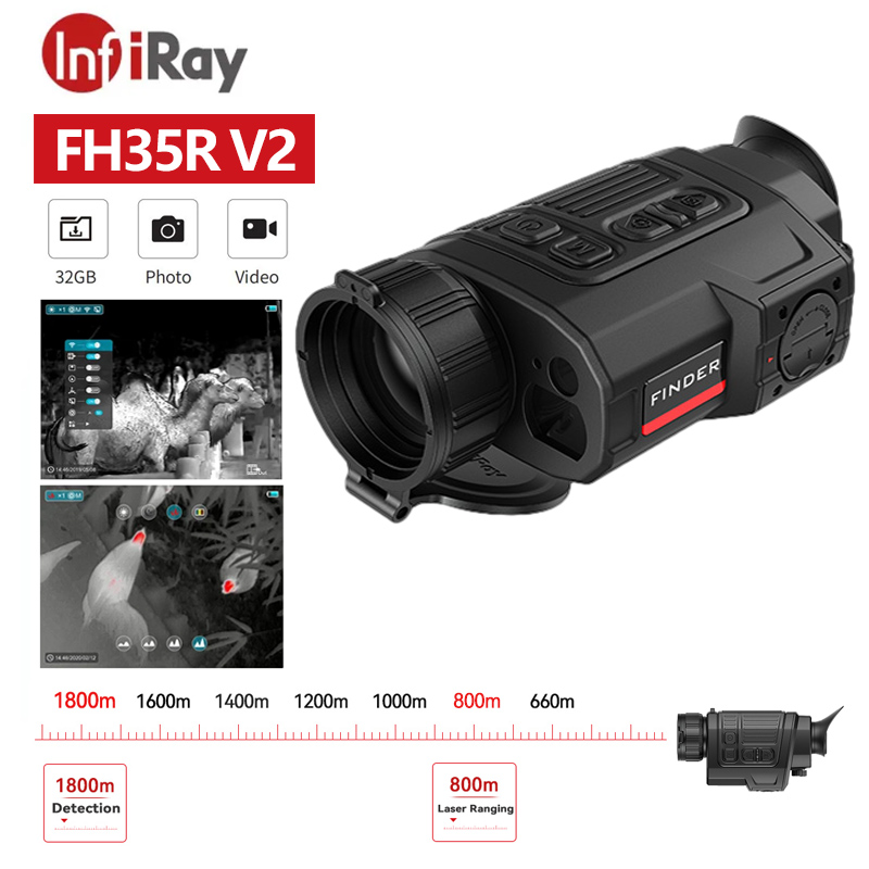 Outdoor Hunting Camera Wifi - InfiRay FH35R V2 Infrarot-Wärmebild-Monokular für die