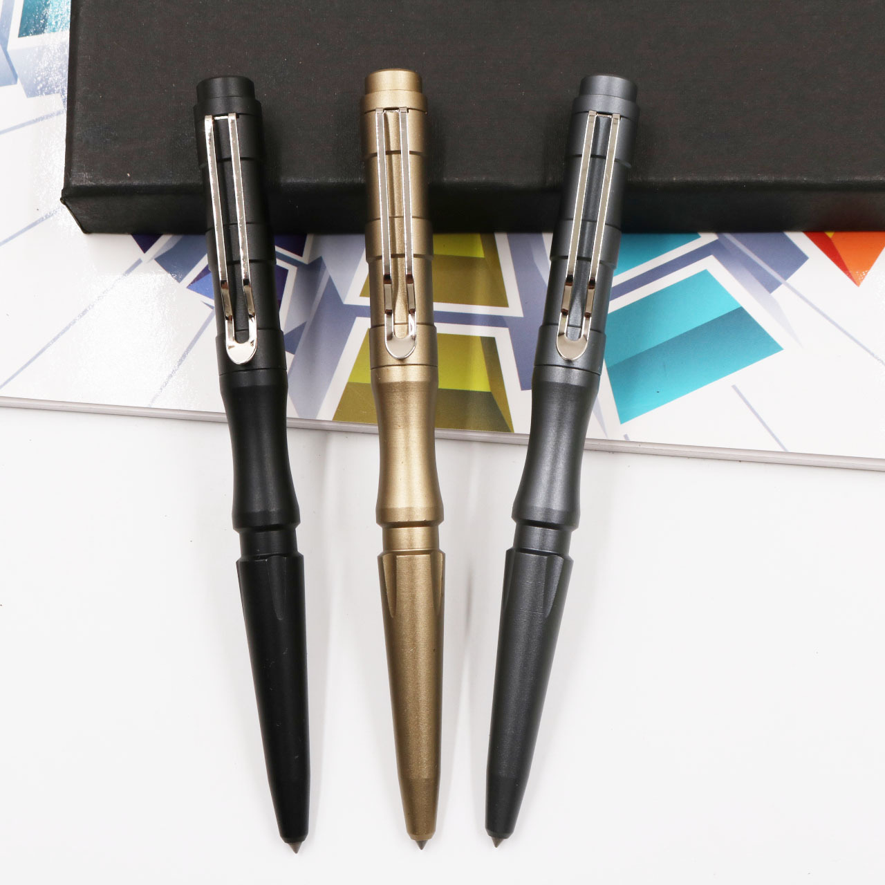 Tactical Pen Tool - Taktischer Stift Selbstverteidigungszubehör Geschenkpaket Luftfahrt-Aluminiumlegierung Sicherheitsschutz