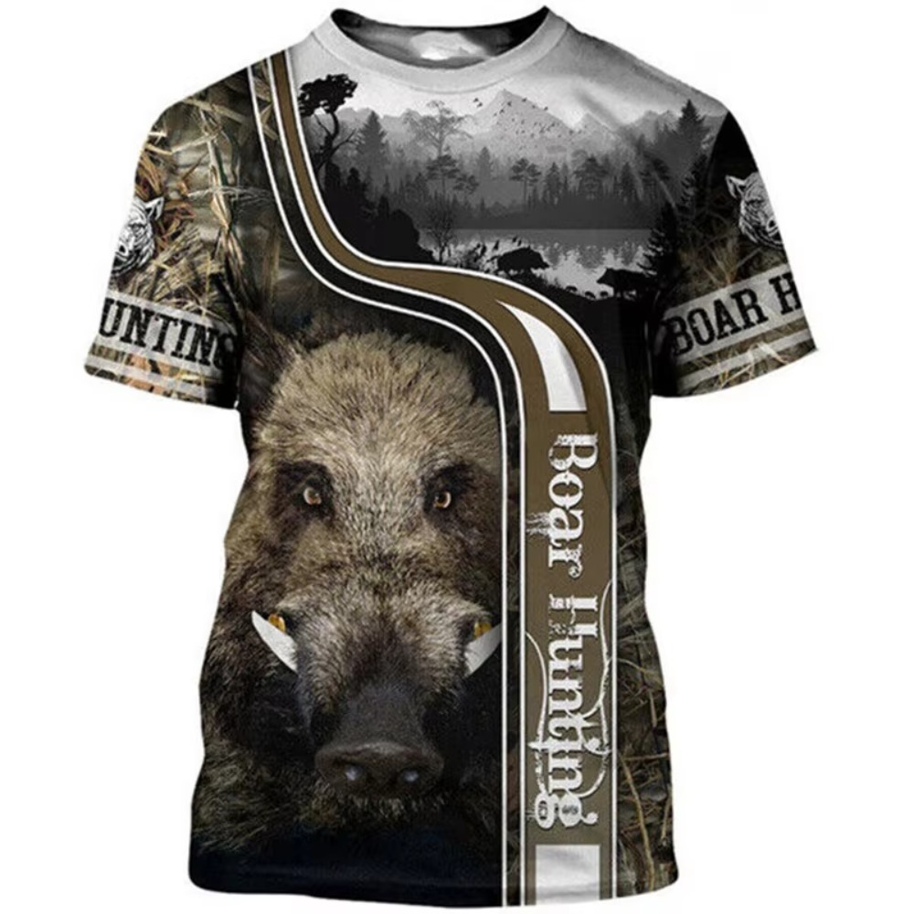 Wildman Hunting & Outdoor - Tarnmuster Jagd Wildschwein 3D-Druck Herren Sport