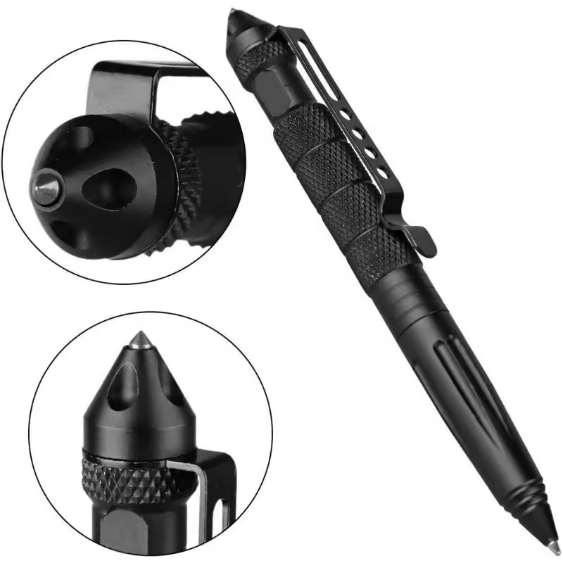 Tactical Pen Tool - Militär-Taktischer Stift Multifunktions-Aluminiumlegierung Outdoor-Camping Sicherheits-Überlebenswerkzeug Notfall-Glasbrecher-Stift