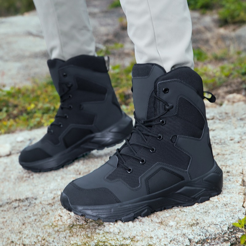 Wildman Hunting & Outdoor - Herren Taktische Stiefel mit Schnürung, Robuste