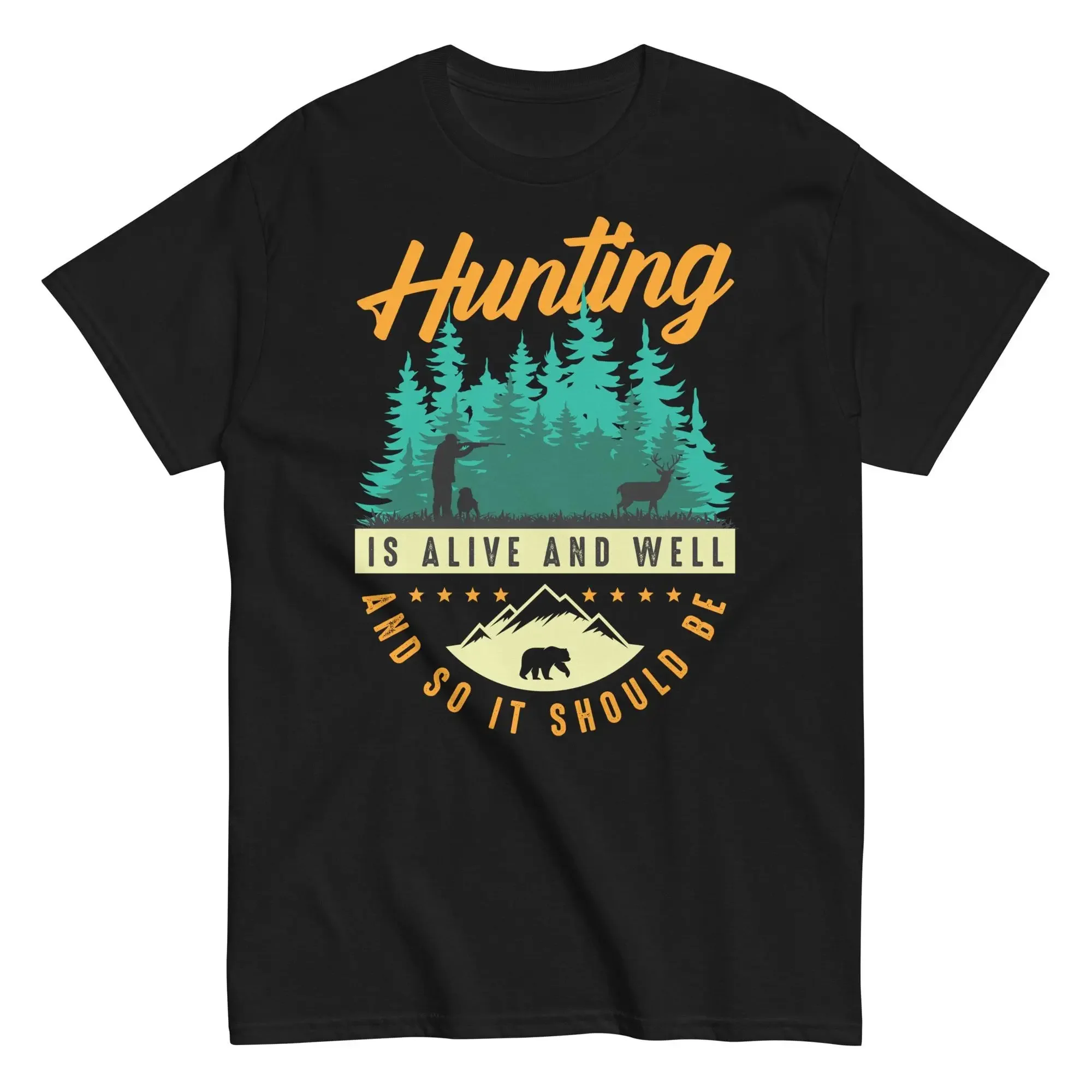 Wildman Hunting & Outdoor - Ich Sollte Jagen gehen T-Shirt Hirsch