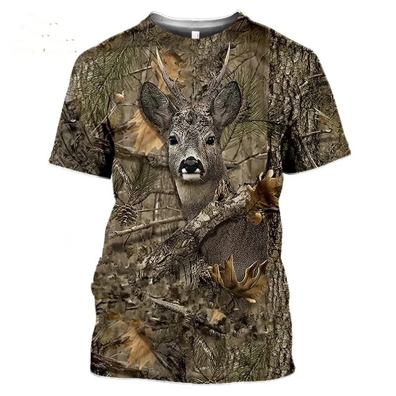 Wildman Hunting & Outdoor - 2026 Tarnmuster Jagd Wildschwein 3D T-Shirt