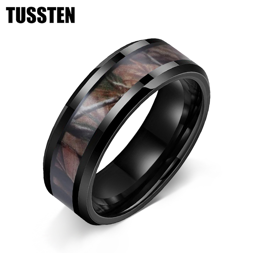 Hunting Outdoor Channel - TUSSTEN 6/8mm Wolframkarbid Tarnfarben-Jagdring für Männer