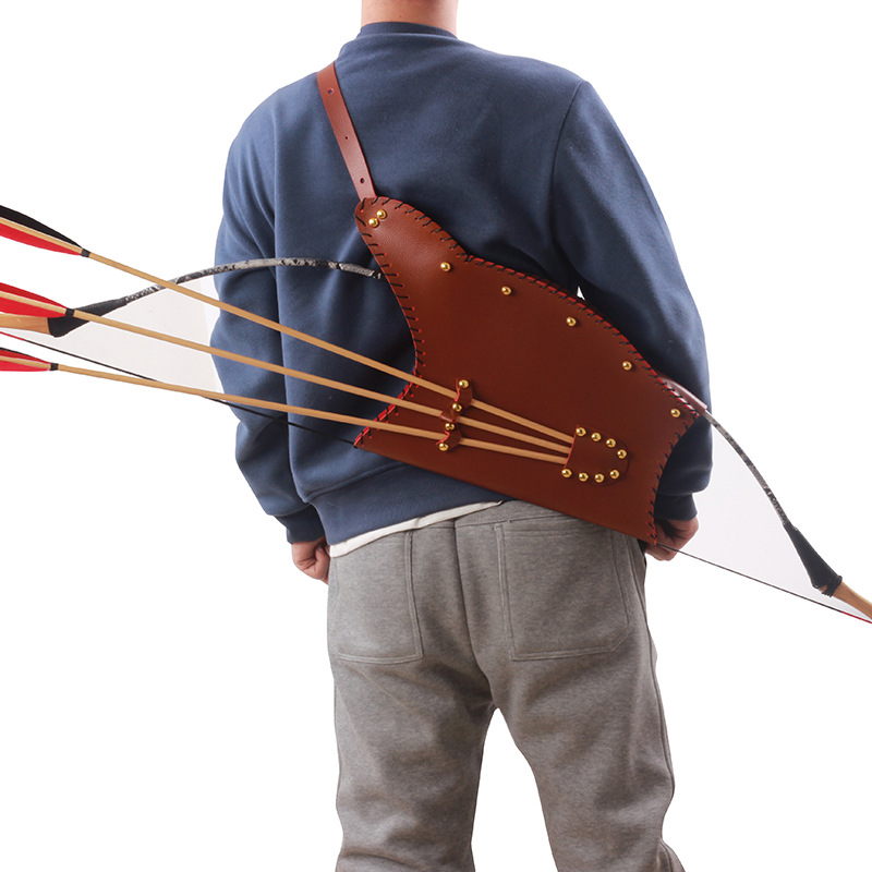 Traditionelle PU Leder Bogensc – Quiver Arrow Back Bewertung und Preis