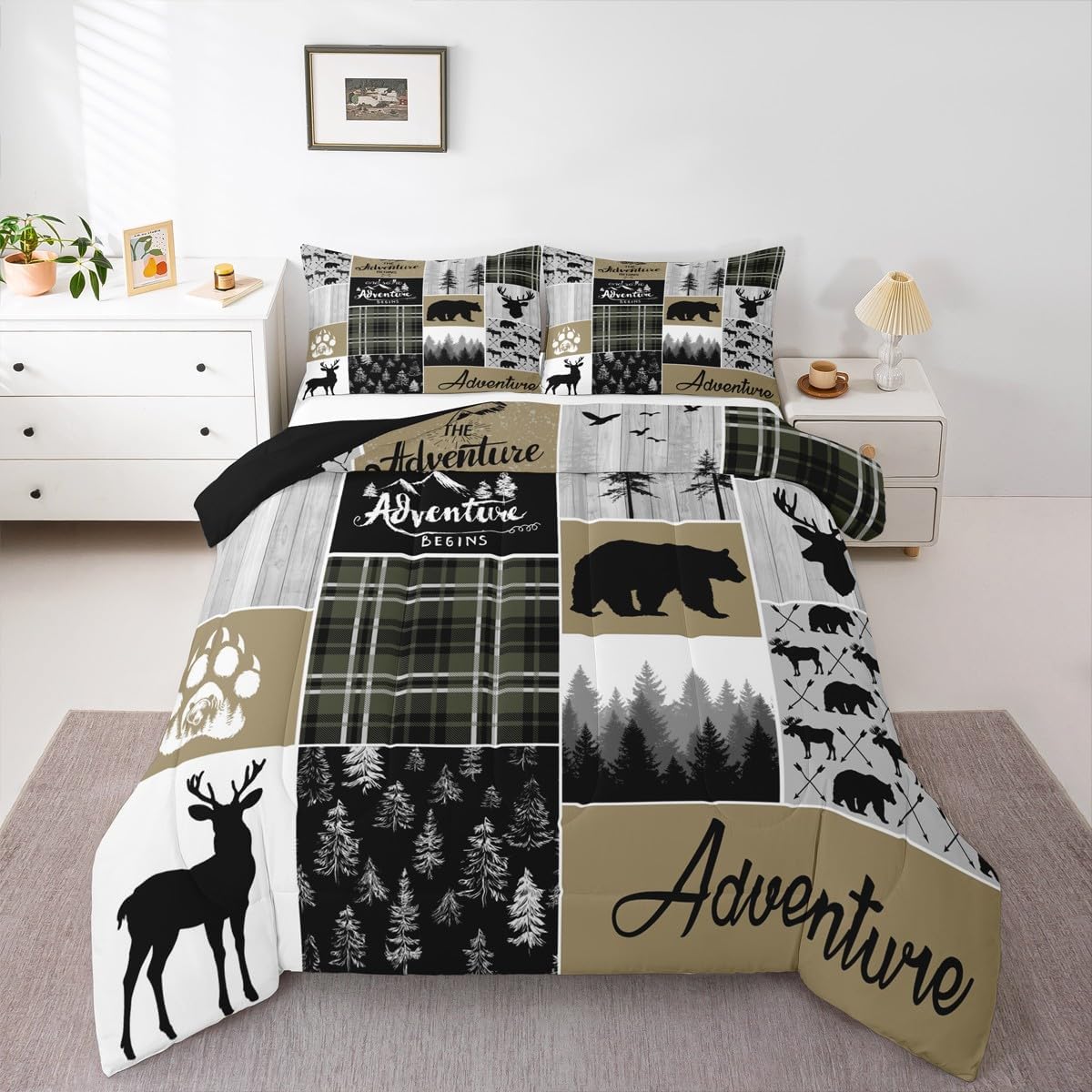 Bauernhaus Land Bär Elch Bettb – Hunting And Camping In Forest Bewertung und Preis