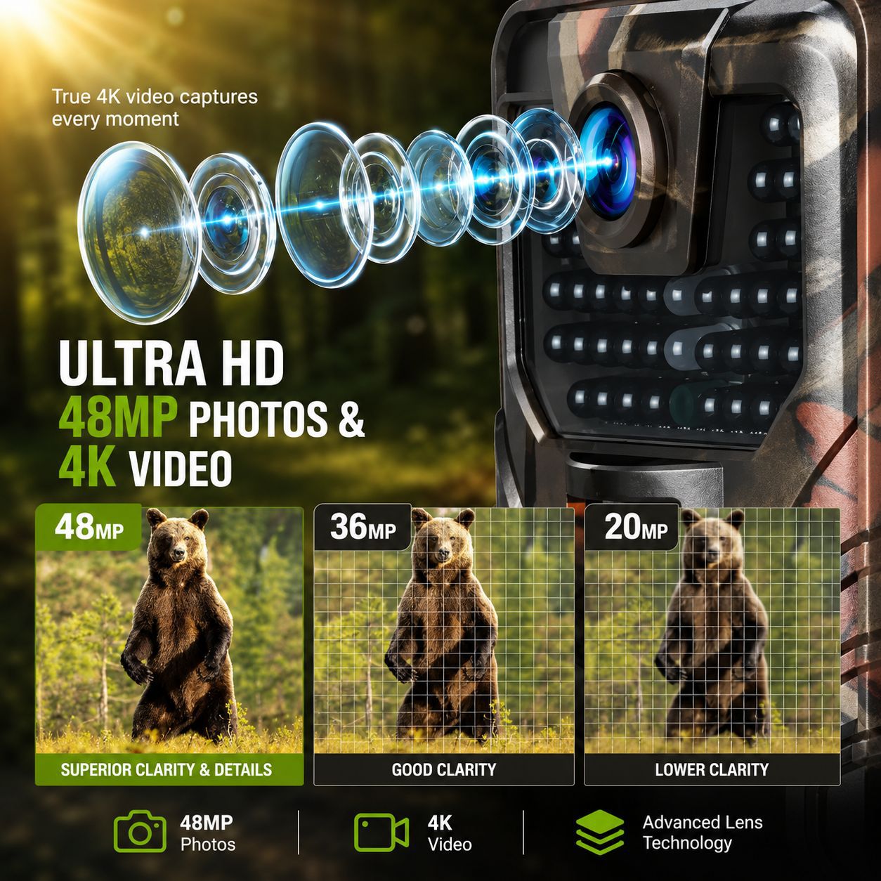 4K Outdoor WLAN-Jagdkamera mit – Outdoor Hunting Camera Wifi Bewertung und Preis